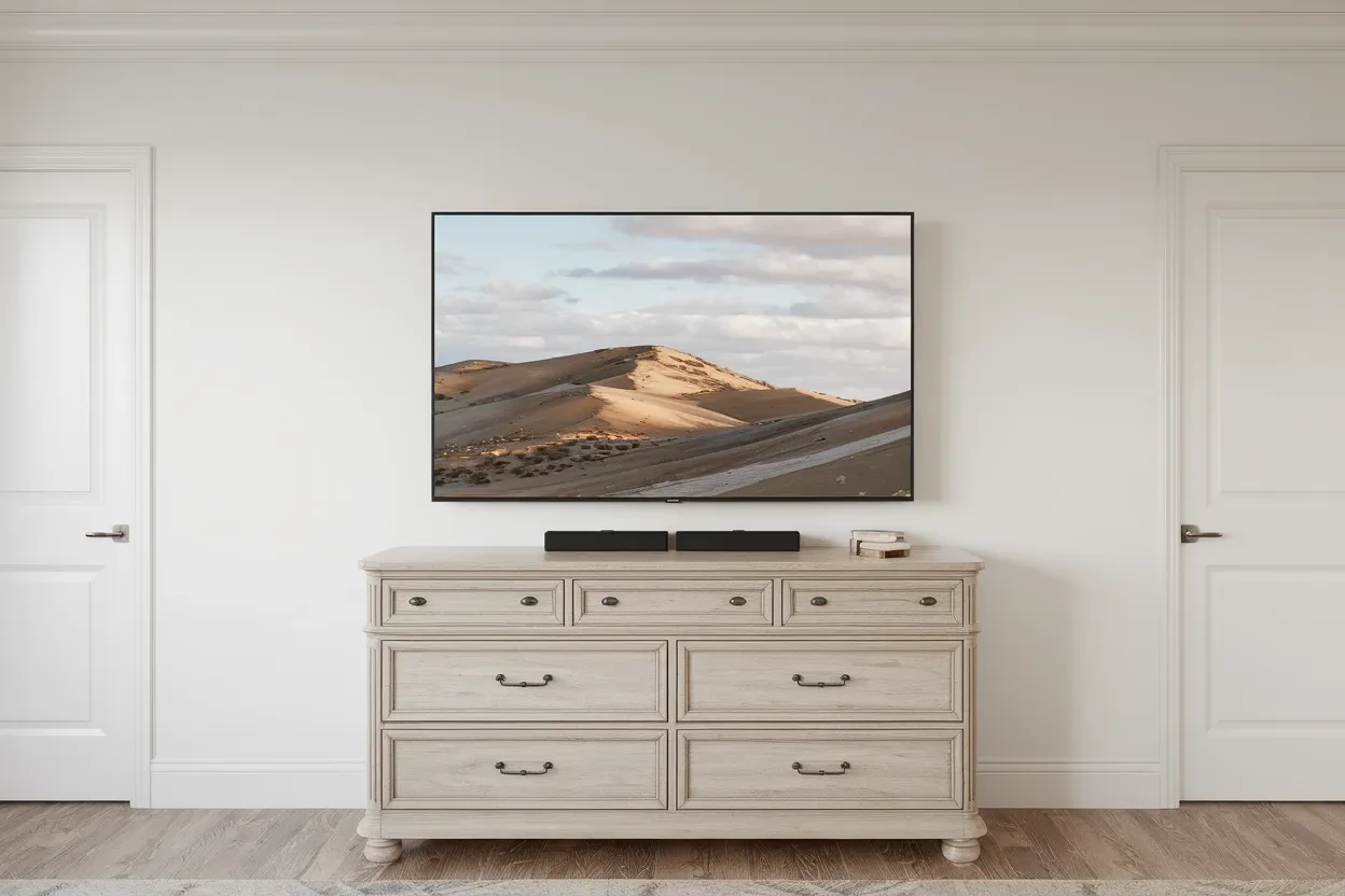 TV wall mounting Joondalup with clean cable concealment